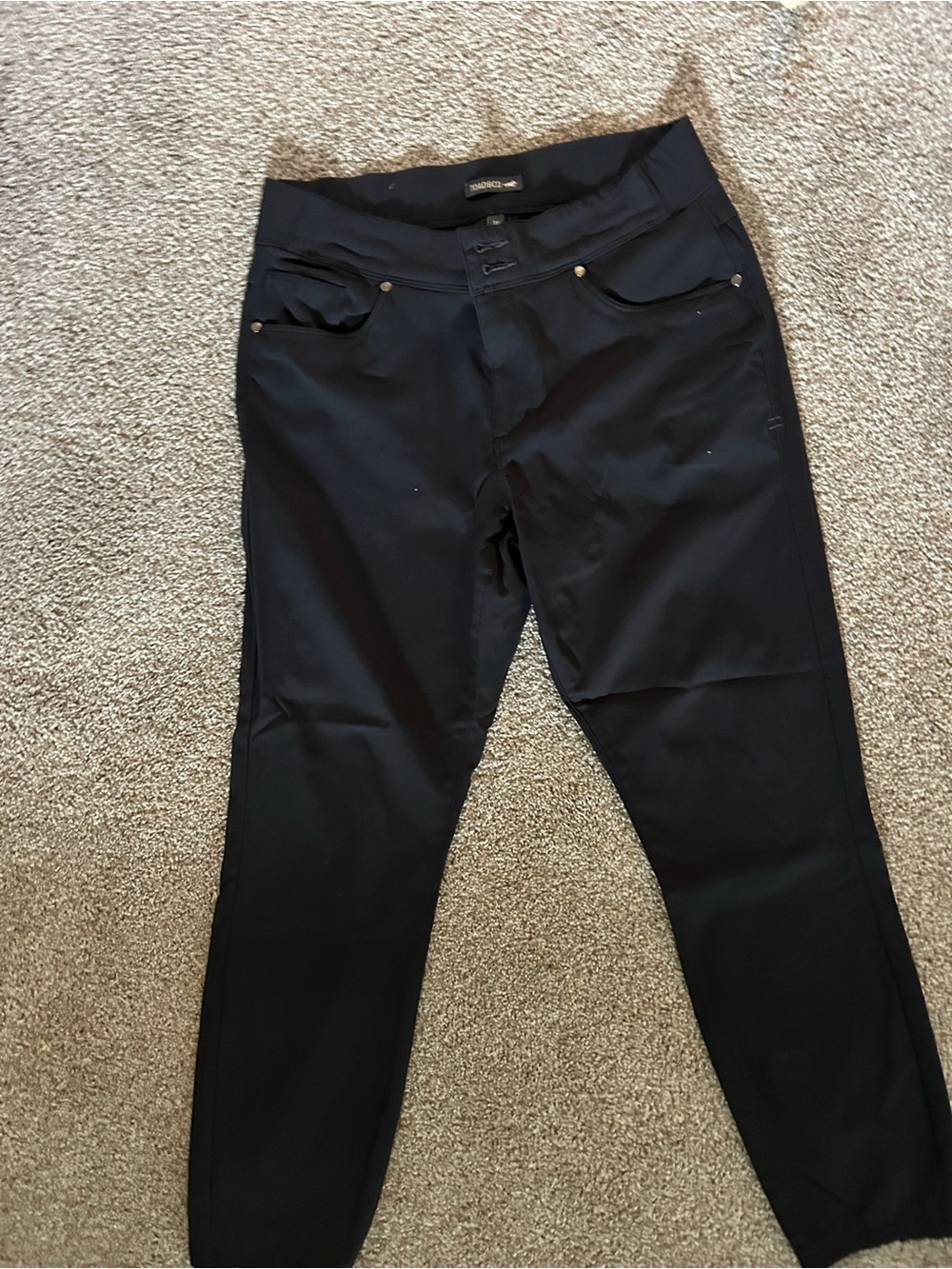 Toad&Co Chino style Black Stretch Pull-On Pants